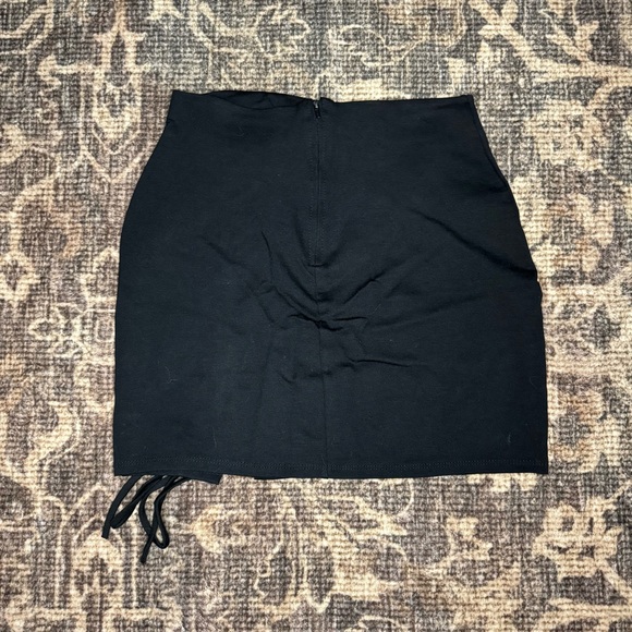 Windsor Black Lace-Up Skirt - Picture 2 of 4